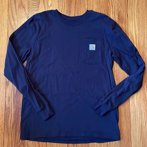 RELAXED FIT HEAVYWEIGHT LONG-SLEEVE POCKET CRAFTED GRAPHIC T-SHIRT by CARHARTT.